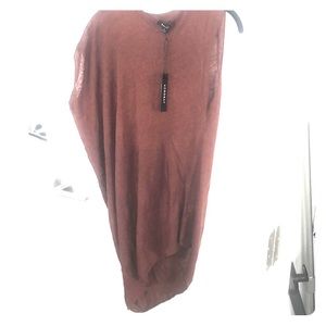 One shoulder angled top